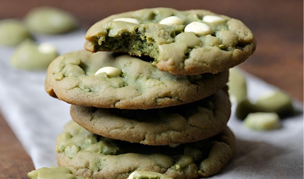 Matcha White Chocolate Cookies - Matchy Matcha